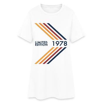 1978 Limited Edition Birthday Man Wife Vintage - Women’s T-Shirt Dress - white - Front