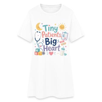 Soins pédiatriques pour les petits patients - Robe T-shirt Femme - blanc - Devant