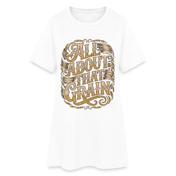 Ébéniste : tout sur ce modèle d’armoire à grains - Robe T-shirt Femme - blanc - Devant