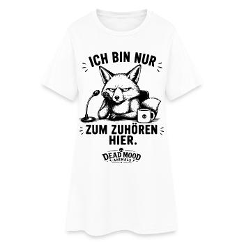 Genervter Fuchs | Lustiger Meeting Büro Spruch - Frauen T-Shirt-Kleid - Weiß - Vorne