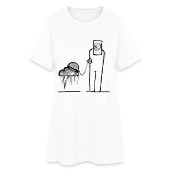 Marcher vers Tormenta - Robe T-shirt Femme - blanc - Devant