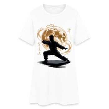 Tai Chi Zen Meditation – Chi Qigong Training - Frauen T-Shirt-Kleid - Weiß - Vorne