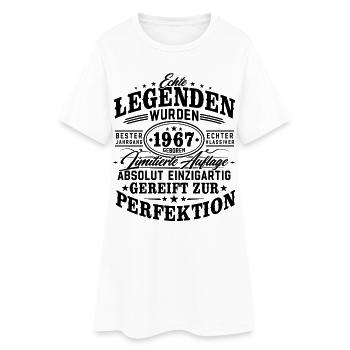 1967 Jahrgang geboren Legenden Vintage Geburtstag - Frauen T-Shirt-Kleid - Weiß - Vorne