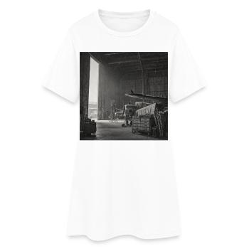 Raven dans l’avion Lieu perdu Crime animal vintage - Robe T-shirt Femme - blanc - Devant