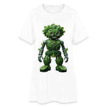 Avatar de l’Automate Verdoyant - Robe T-shirt Femme - blanc - Devant