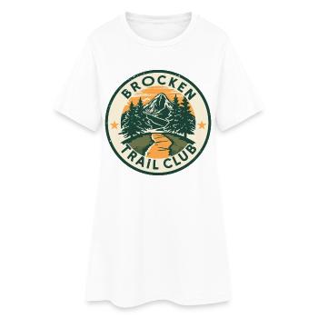 Club de Sentier Brocken | Insigne Vintage en résine - Robe T-shirt Femme - blanc - Devant