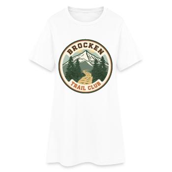 Club de Sentier Brocken | Insigne Vintage en résine - Robe T-shirt Femme - blanc - Devant