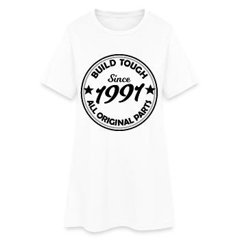 Star Circle Silhouette 1991 - Women’s T-Shirt Dress - white - Front