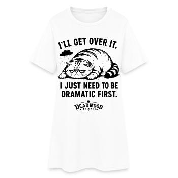 Mème du chat drôle | Probabilités sarcastiques | Cadeau Amoureux des chats - Robe T-shirt Femme - blanc - Devant