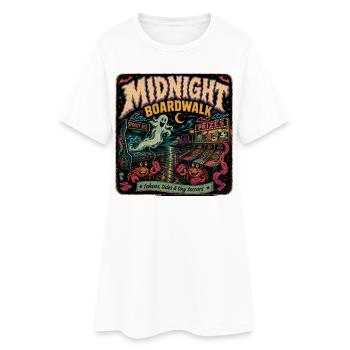 T-shirt rétro Halloween Gamer de Midnight Boardwalk - Robe T-shirt Femme - blanc - Devant