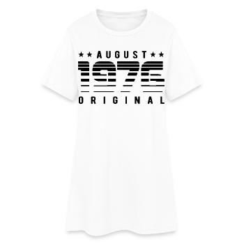 Édition Originale Limitée Août 1976 Anniversaire - Robe T-shirt Femme - blanc - Devant