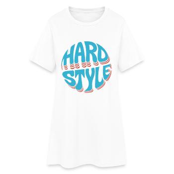 Hard Style Neon Burst - Women’s T-Shirt Dress - white - Front