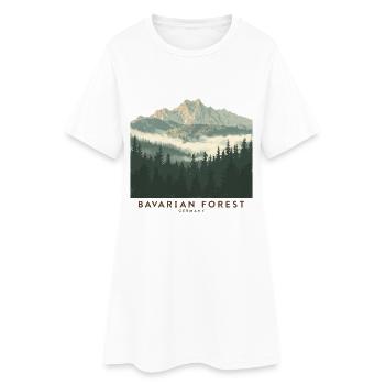 Bavarian Forest | Vintage National Park - Women’s T-Shirt Dress - white - Front