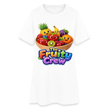 The Fruity Crew Fruit Theme - Women’s T-Shirt Dress - white - Front