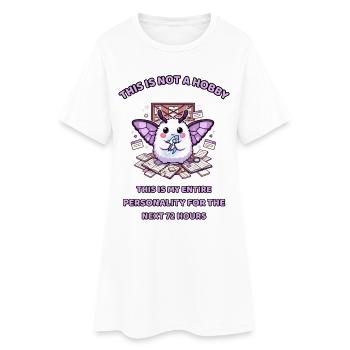 Six Hours of Research – Hyperfixation Moth - Women’s T-Shirt Dress - white - Front
