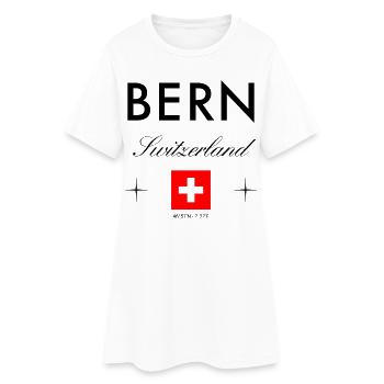 Berne Suisse coordonne un souvenir de voyage - Robe T-shirt Femme - blanc - Devant