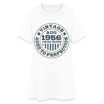 Vintage August 1956 Limited Edition Circle - Women’s T-Shirt Dress - white - Front