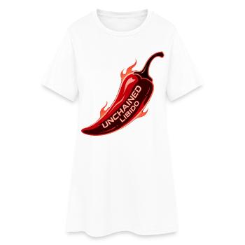 Libido déchaînée Flamboyant Pepper - Robe T-shirt Femme - blanc - Devant