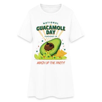 Journée nationale du guacamole - Robe T-shirt Femme - blanc - Devant
