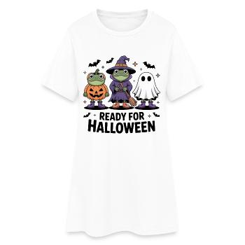 Halloween - Robe T-shirt Femme - blanc - Devant
