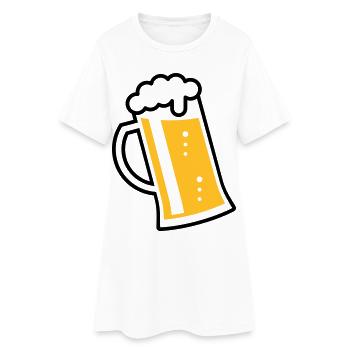 Maßkrug (bière / mug à bière / verre à bière / R /\/ 2C) - Robe T-shirt Femme - blanc - Devant