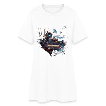 Synthétiseur mécanique céleste - Robe T-shirt Femme - blanc - Devant