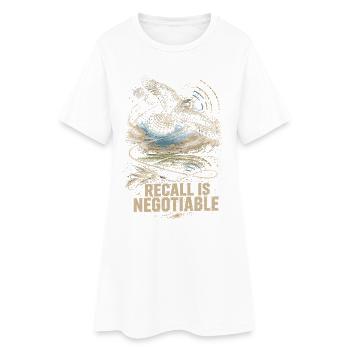 Le rappel du fauconnier est négociable - Robe T-shirt Femme - blanc - Devant
