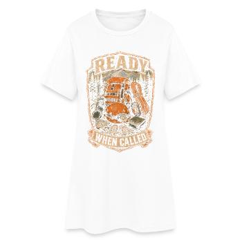 Équipe de secours prête quand on l’appelle - Robe T-shirt Femme - blanc - Devant