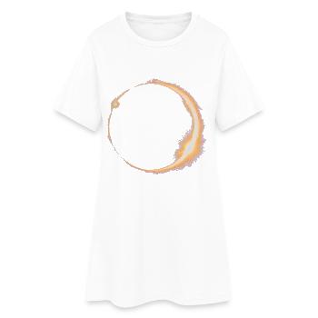 AMATEURS D’ASTRONOMIE DE L’ÉCLIPSE SOLAIRE - Robe T-shirt Femme - blanc - Devant