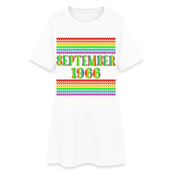 Rainbow - 60e anniversaire, septembre 1966 - Robe T-shirt Femme - blanc - Devant