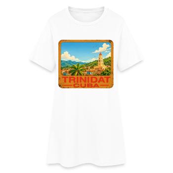 Trinité, Cuba - Robe T-shirt Femme - blanc - Devant