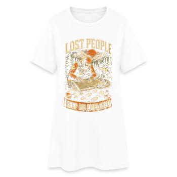 Équipe de secours Des personnes perdues me maintiennent au travail - Robe T-shirt Femme - blanc - Devant