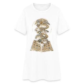 Collectionneur de pièces Numismatique, Collection de pièces - Robe T-shirt Femme - blanc - Devant