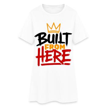 Construction From Here : Expression de fierté et d’authenticité - Robe T-shirt Femme - blanc - Devant