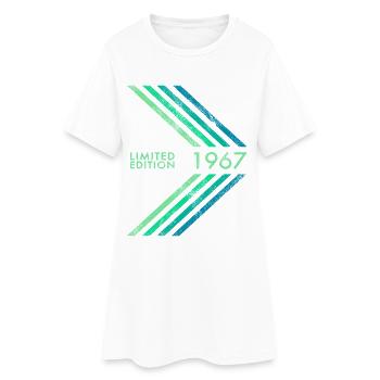 Édition limitée 1967 Anniversaire masculin féminin - Robe T-shirt Femme - blanc - Devant