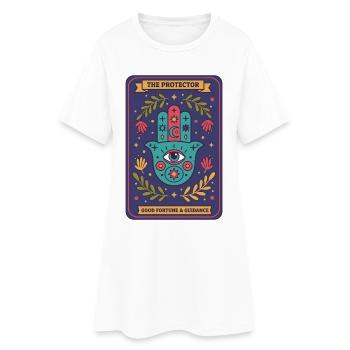 Spiritualité Géométrie sacrée Le Protecteur - Robe T-shirt Femme - blanc - Devant