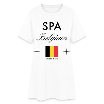 Spa Belgium Coordine le souvenir de voyage - Robe T-shirt Femme - blanc - Devant