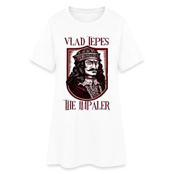 Vlad Tepes Le Bouclier de l’Empaleur - Robe T-shirt Femme - blanc - Devant