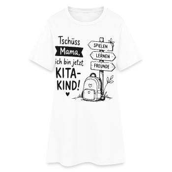 Kita Kind Abschiedsmotiv - Frauen T-Shirt-Kleid - Weiß - Vorne