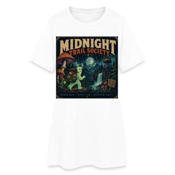 Bigfoot Saying Gift for Outdoor Fans Halloween - Women’s T-Shirt Dress - white - Front