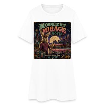 Vintage Motel Saying Desert Vintage Car Halloween - Women’s T-Shirt Dress - white - Front