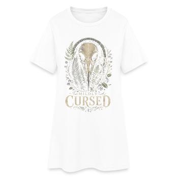 Raven Raven Mildly Cursed - Women’s T-Shirt Dress - white - Front