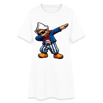 Dabbing Dutch - Women’s T-Shirt Dress - white - Front