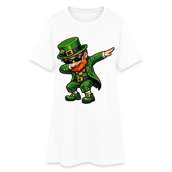 Dabbing Ire - Women’s T-Shirt Dress - white - Front