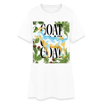 Hommage GOAT Legacy aux couleurs argentines de football - Robe T-shirt Femme - blanc - Devant