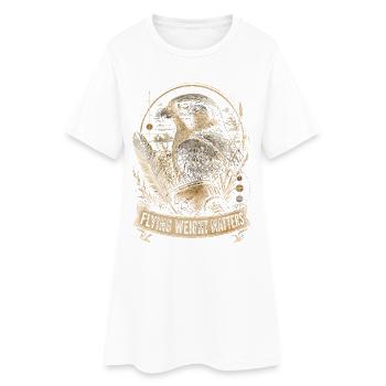 Falconry Falconer Flying Weight Matters - Women’s T-Shirt Dress - white - Front