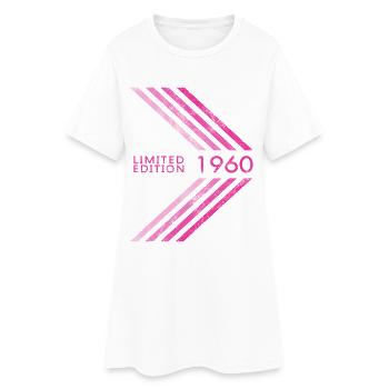 1960's Limited Edition Birthday Women's Ladies - Women’s T-Shirt Dress - white - Front