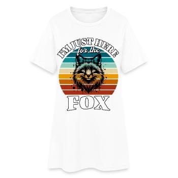 Lustige Rotfuchs Fuchs Sprüche - Frauen T-Shirt-Kleid - Weiß - Vorne