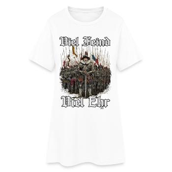 Ritter im Speerwald - Frauen T-Shirt-Kleid - Weiß - Vorne