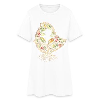 Éthiopie Éthiopiens - Robe T-shirt Femme - blanc - Devant
